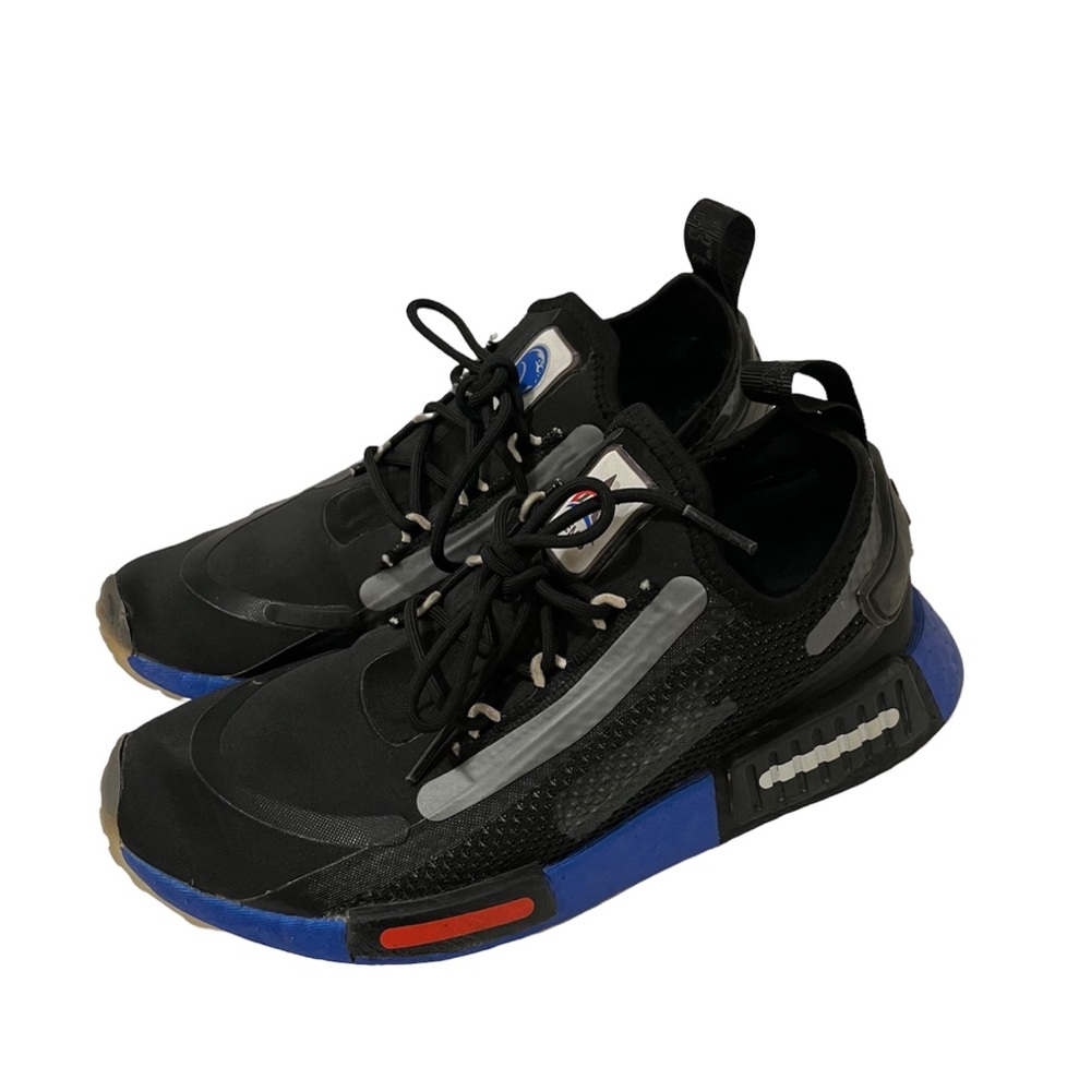 Adidas Originals NMD R1 Black Red Blue NASA Artemis Space Race Shoes Mens Size 6
